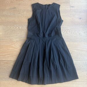 Theory Sleeveless Navy Fit & Flare Dress